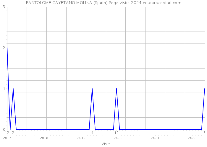 BARTOLOME CAYETANO MOLINA (Spain) Page visits 2024 