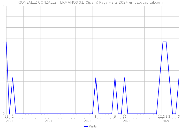 GONZALEZ GONZALEZ HERMANOS S.L. (Spain) Page visits 2024 