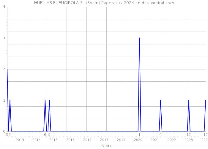 HUELLAS FUENGIROLA SL (Spain) Page visits 2024 