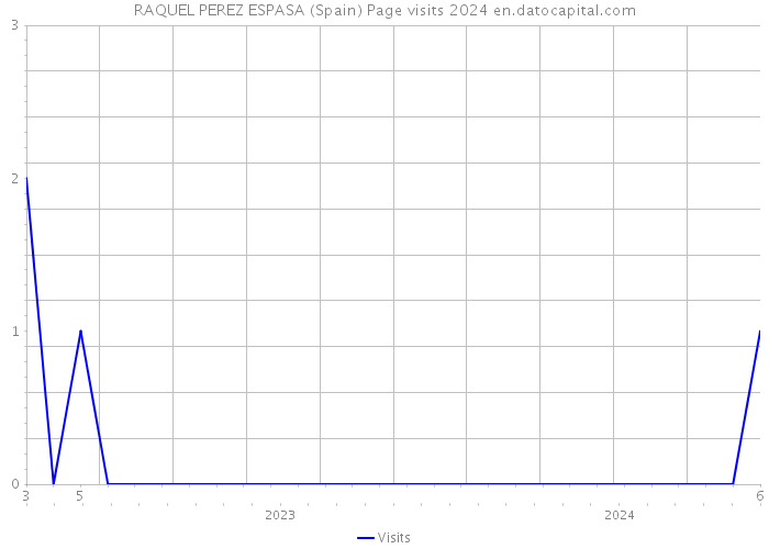 RAQUEL PEREZ ESPASA (Spain) Page visits 2024 