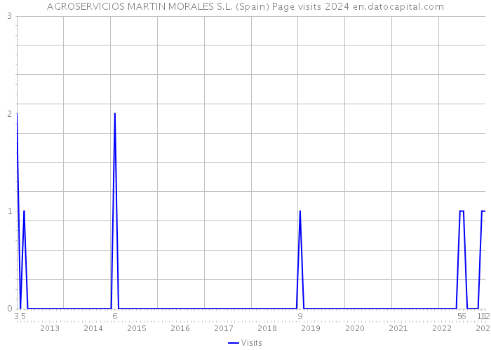 AGROSERVICIOS MARTIN MORALES S.L. (Spain) Page visits 2024 