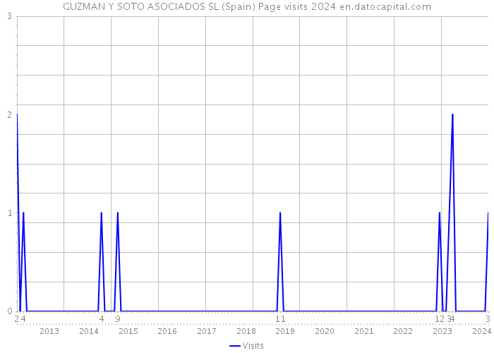 GUZMAN Y SOTO ASOCIADOS SL (Spain) Page visits 2024 