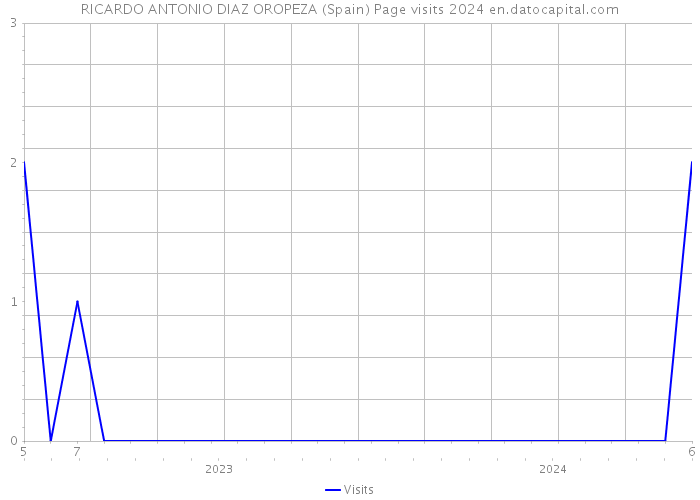 RICARDO ANTONIO DIAZ OROPEZA (Spain) Page visits 2024 