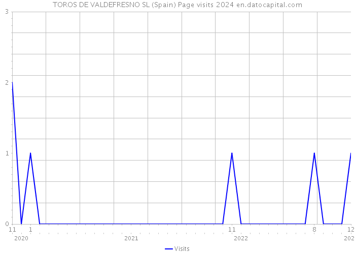 TOROS DE VALDEFRESNO SL (Spain) Page visits 2024 