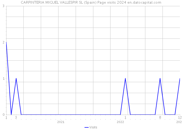 CARPINTERIA MIGUEL VALLESPIR SL (Spain) Page visits 2024 