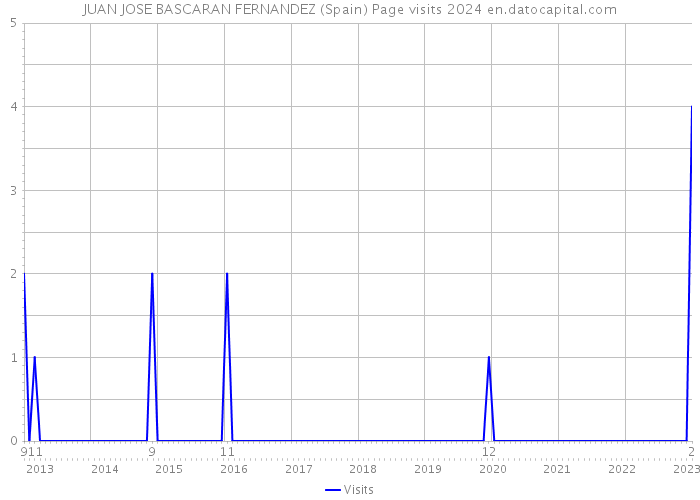 JUAN JOSE BASCARAN FERNANDEZ (Spain) Page visits 2024 