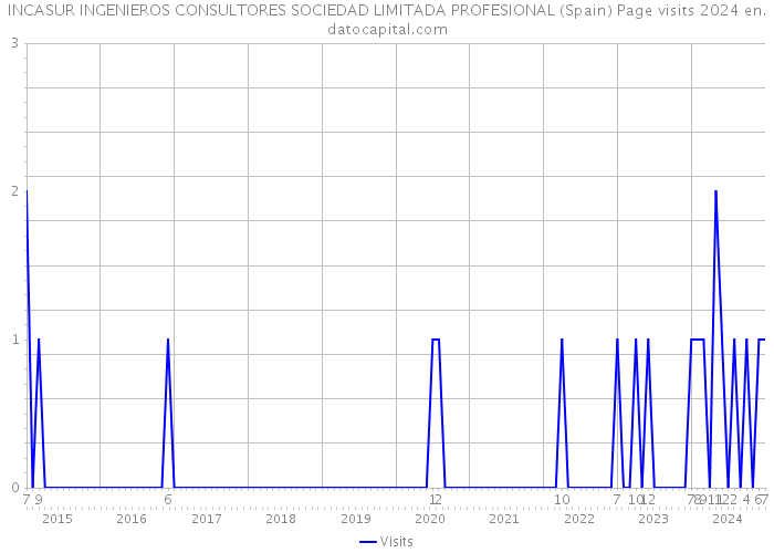 INCASUR INGENIEROS CONSULTORES SOCIEDAD LIMITADA PROFESIONAL (Spain) Page visits 2024 