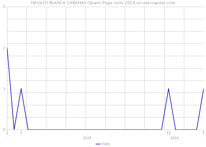 NAVAZO BLANCA CABANAS (Spain) Page visits 2024 