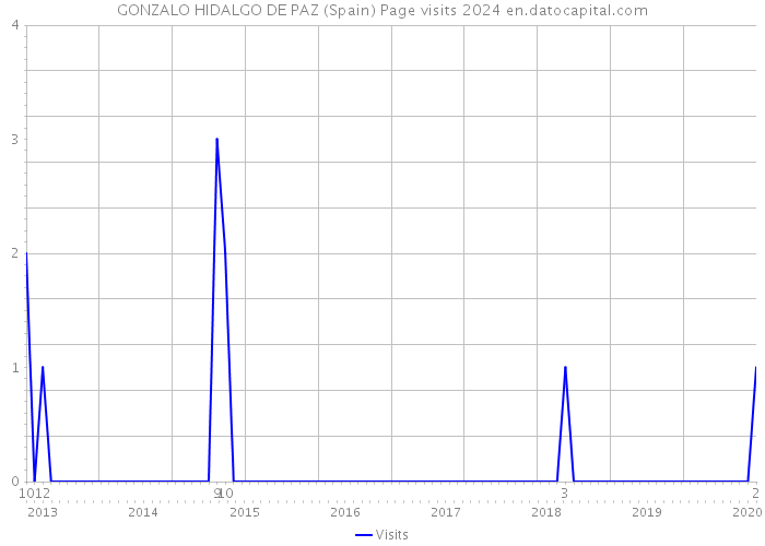 GONZALO HIDALGO DE PAZ (Spain) Page visits 2024 