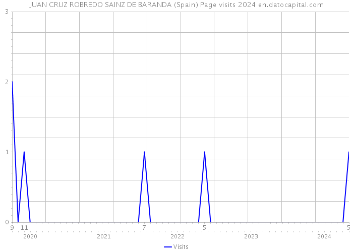 JUAN CRUZ ROBREDO SAINZ DE BARANDA (Spain) Page visits 2024 