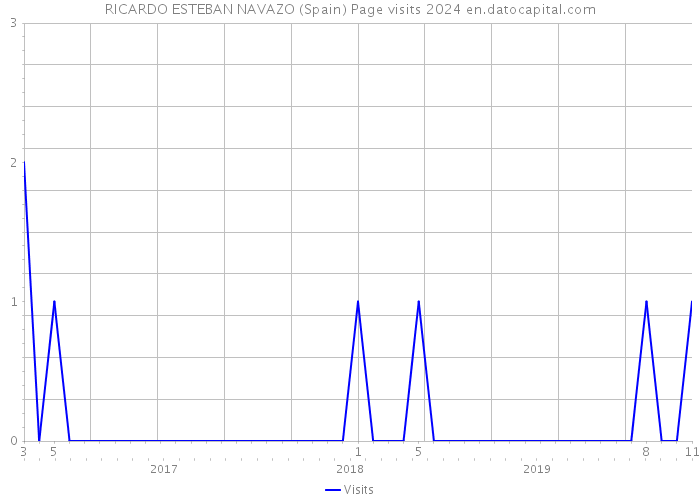 RICARDO ESTEBAN NAVAZO (Spain) Page visits 2024 