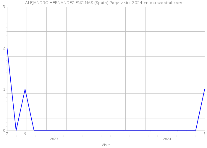 ALEJANDRO HERNANDEZ ENCINAS (Spain) Page visits 2024 