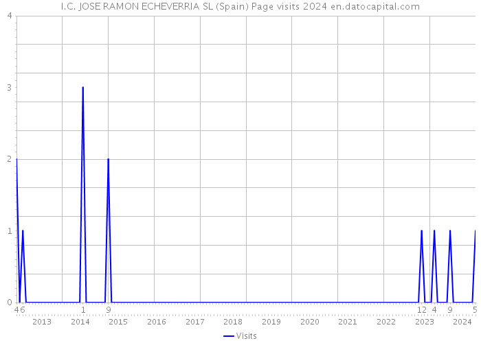 I.C. JOSE RAMON ECHEVERRIA SL (Spain) Page visits 2024 