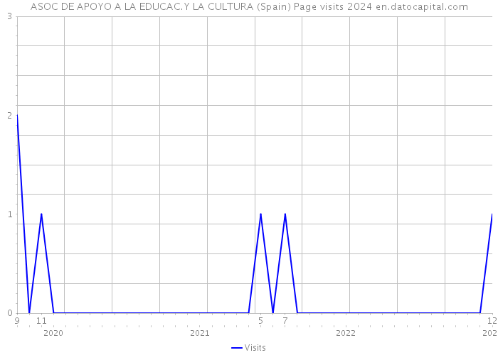 ASOC DE APOYO A LA EDUCAC.Y LA CULTURA (Spain) Page visits 2024 