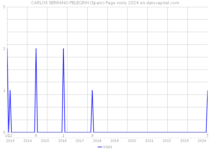 CARLOS SERRANO PELEGRIN (Spain) Page visits 2024 