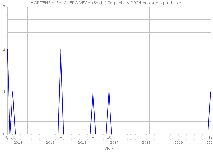 HORTENSIA SALGUERO VEGA (Spain) Page visits 2024 