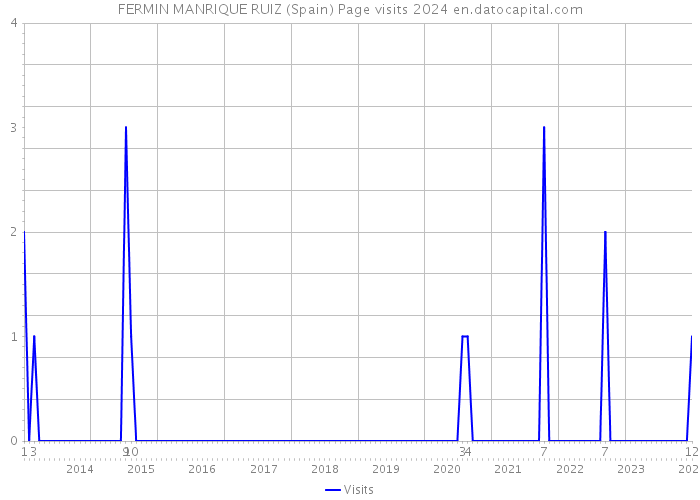 FERMIN MANRIQUE RUIZ (Spain) Page visits 2024 