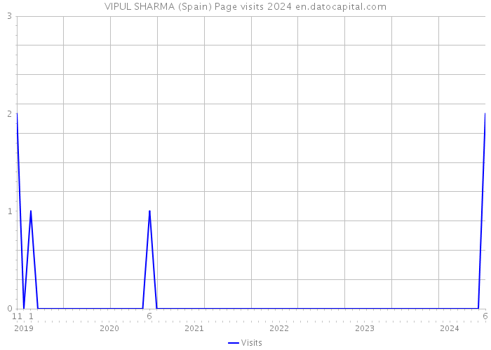 VIPUL SHARMA (Spain) Page visits 2024 