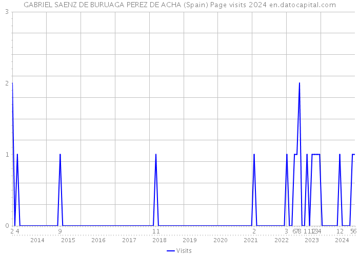 GABRIEL SAENZ DE BURUAGA PEREZ DE ACHA (Spain) Page visits 2024 