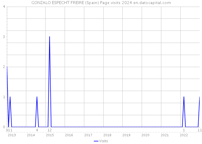 GONZALO ESPECHT FREIRE (Spain) Page visits 2024 