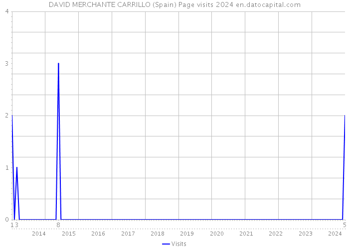 DAVID MERCHANTE CARRILLO (Spain) Page visits 2024 