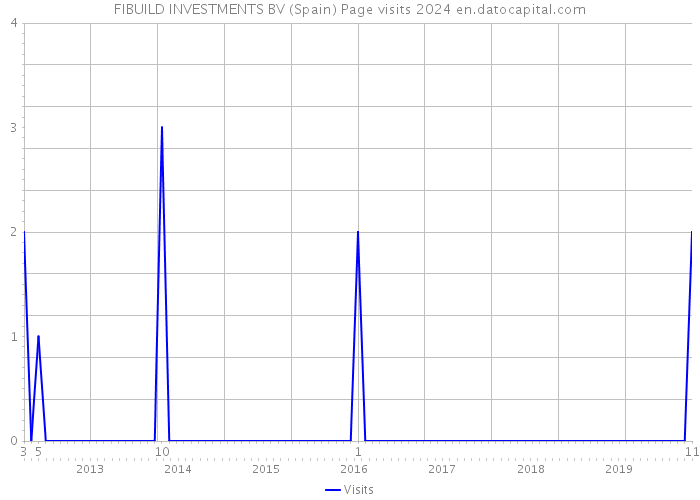 FIBUILD INVESTMENTS BV (Spain) Page visits 2024 