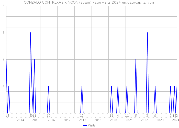 GONZALO CONTRERAS RINCON (Spain) Page visits 2024 