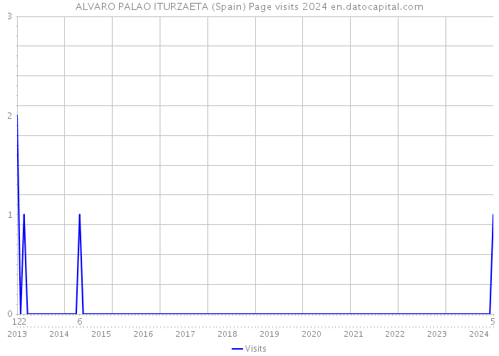 ALVARO PALAO ITURZAETA (Spain) Page visits 2024 