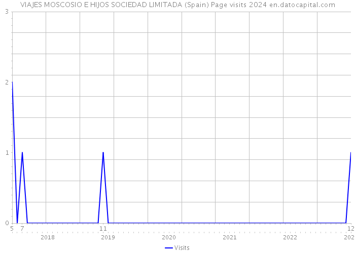 VIAJES MOSCOSIO E HIJOS SOCIEDAD LIMITADA (Spain) Page visits 2024 