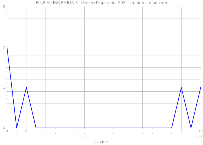 BLUE VIKING EMILIA SL (Spain) Page visits 2024 