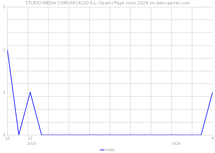 STUDIO MEDIA COMUNICACIO S.L. (Spain) Page visits 2024 