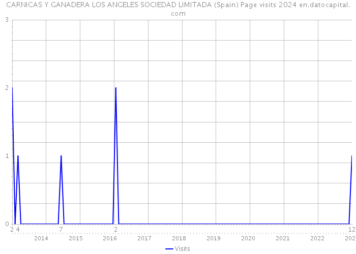 CARNICAS Y GANADERA LOS ANGELES SOCIEDAD LIMITADA (Spain) Page visits 2024 