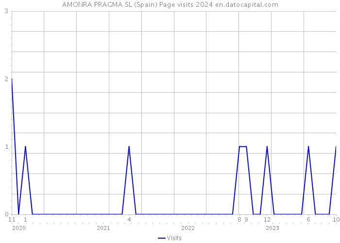 AMONRA PRAGMA SL (Spain) Page visits 2024 