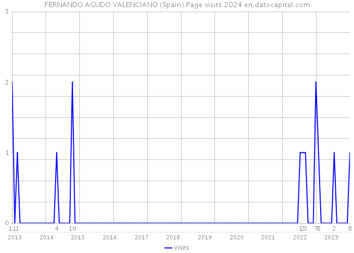 FERNANDO AGUDO VALENCIANO (Spain) Page visits 2024 