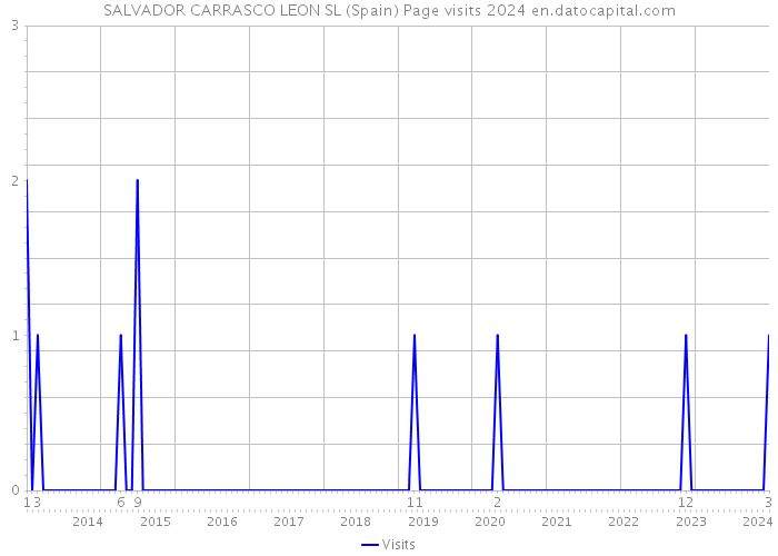 SALVADOR CARRASCO LEON SL (Spain) Page visits 2024 