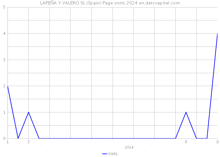 LAPEÑA Y VALERO SL (Spain) Page visits 2024 