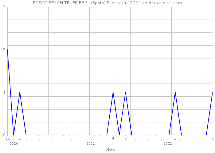 BOSCO BEACH TENERIFE SL (Spain) Page visits 2024 