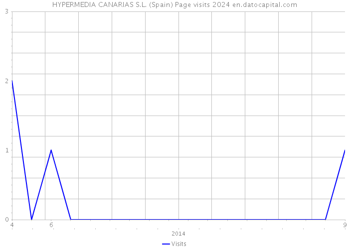 HYPERMEDIA CANARIAS S.L. (Spain) Page visits 2024 