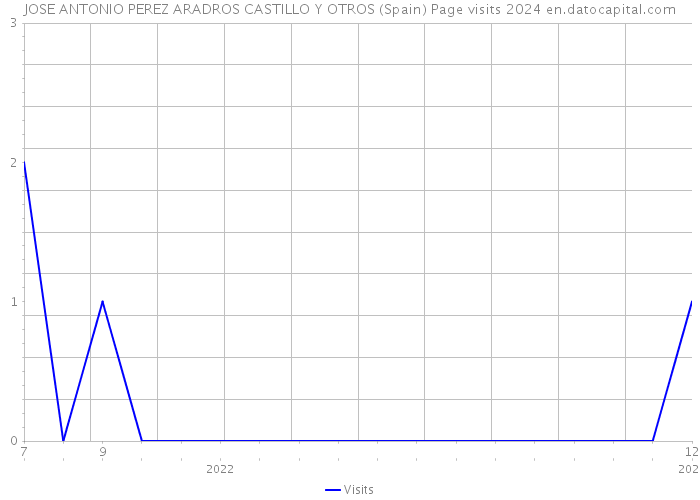 JOSE ANTONIO PEREZ ARADROS CASTILLO Y OTROS (Spain) Page visits 2024 