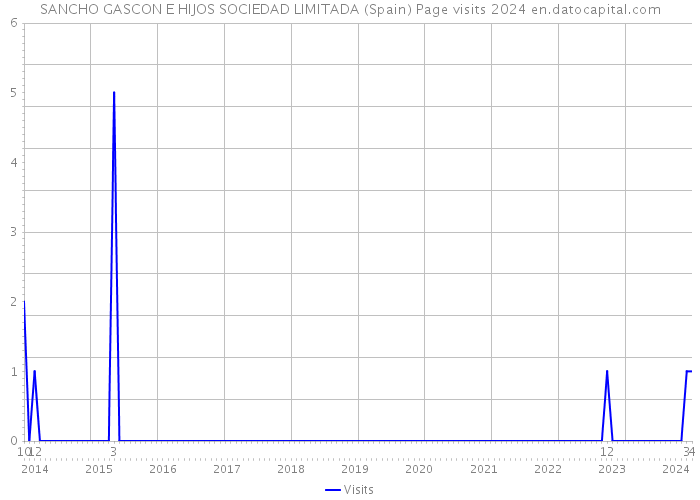 SANCHO GASCON E HIJOS SOCIEDAD LIMITADA (Spain) Page visits 2024 