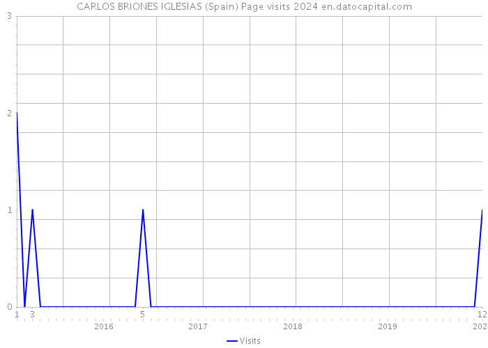 CARLOS BRIONES IGLESIAS (Spain) Page visits 2024 