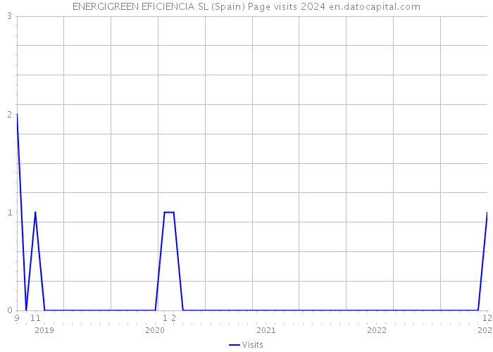 ENERGIGREEN EFICIENCIA SL (Spain) Page visits 2024 
