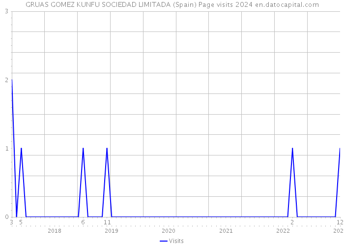 GRUAS GOMEZ KUNFU SOCIEDAD LIMITADA (Spain) Page visits 2024 