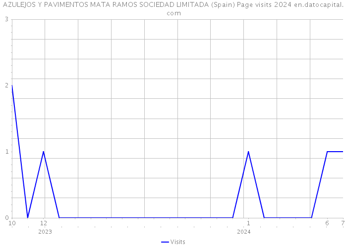 AZULEJOS Y PAVIMENTOS MATA RAMOS SOCIEDAD LIMITADA (Spain) Page visits 2024 