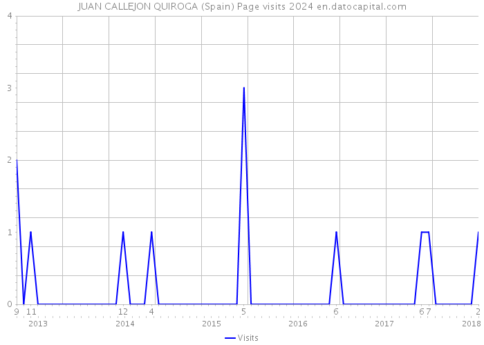 JUAN CALLEJON QUIROGA (Spain) Page visits 2024 