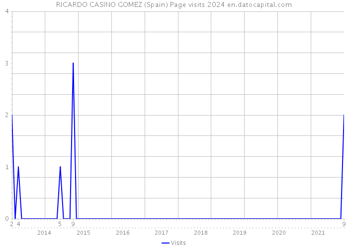 RICARDO CASINO GOMEZ (Spain) Page visits 2024 