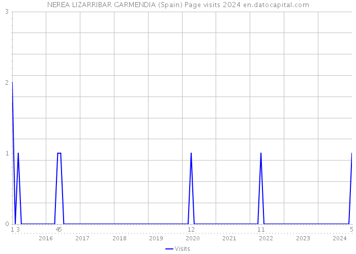 NEREA LIZARRIBAR GARMENDIA (Spain) Page visits 2024 