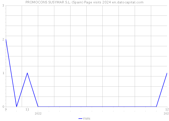 PROMOCONS SUSYMAR S.L. (Spain) Page visits 2024 