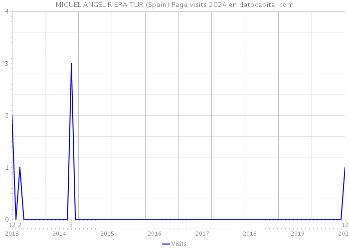 MIGUEL ANGEL RIERA TUR (Spain) Page visits 2024 