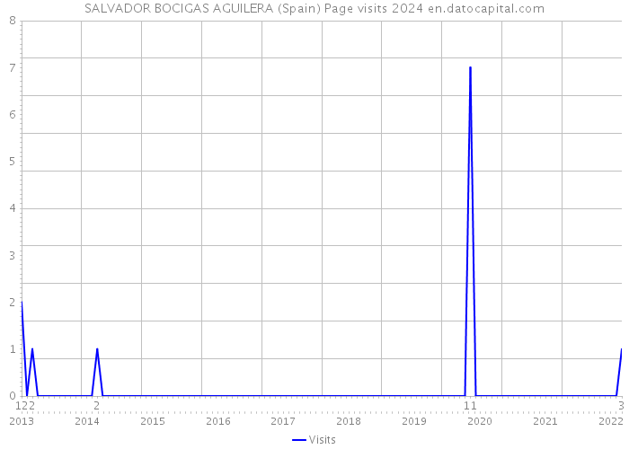 SALVADOR BOCIGAS AGUILERA (Spain) Page visits 2024 